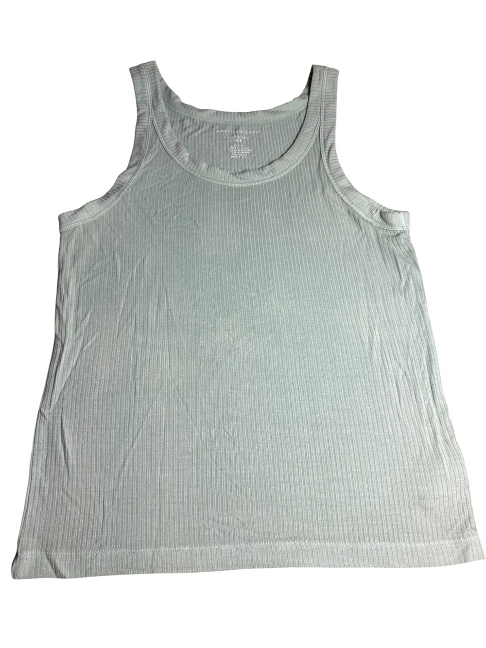 American Eagle Outfitters Light Sage Ribbed Tank